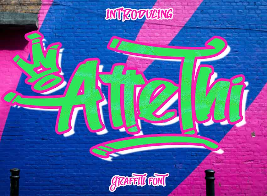 AtteThi Graffiti Style Font
